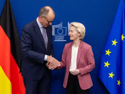 Bundeskanzler Friedrich Merz hatte f&uuml;r die Abweichung vom Verbrenner-Aus 2035 geworben, die EU-Kommission und ihre Pr&auml;sidentin Ursula von der Leyen wollen folgen.
