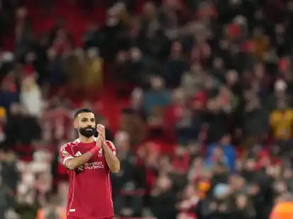 Nur ein Dankesch&ouml;n - oder schon ein Abschied? Mo Salah nach dem Liverpooler Sieg