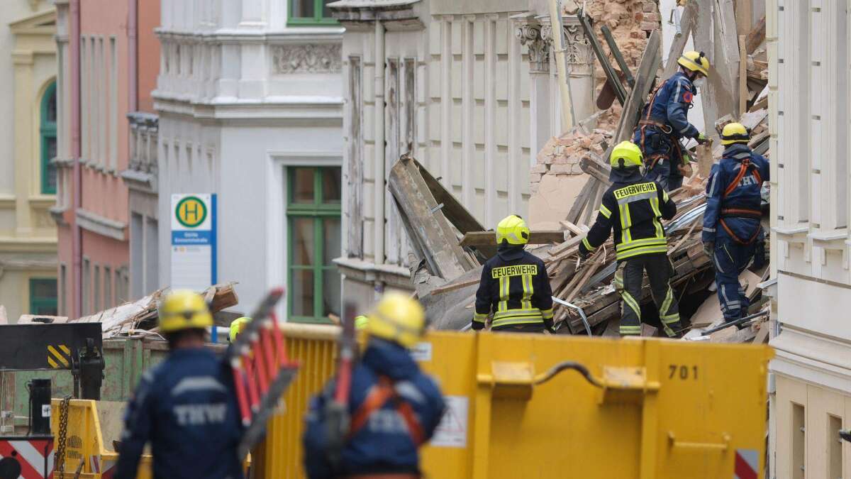 Tragödie in Görlitz: Eine Vermisste nach Hauseinsturz tot geborgen