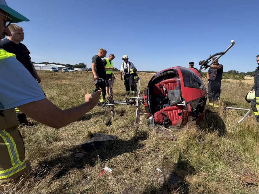 Technical defect: Small helicopter crashes at Ganderkesee airfield