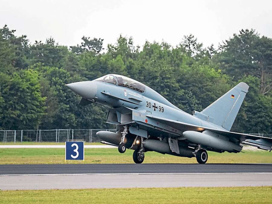 Air Force exercise: Richthofen Squadron trains in Upjever - | Eurofighters ...