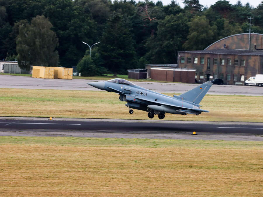 Richthofen Squadron trains in Upjever: Small team keeps four Eurofighters ...