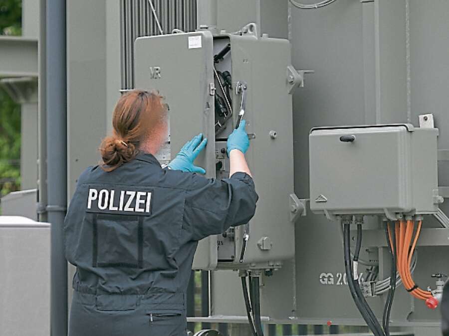 Ganderkesee: Police deployed to the substation with a helicopter