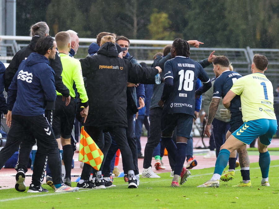 Hitzige Szenen im Derby: Das sagen VfB Oldenburg und Kickers Emden zu ...