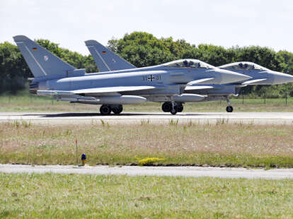 Luftwaffe in ständiger Bereitschaft: Eurofighter in Wittmund – So oft musste die Alarmrotte seit Juli starten